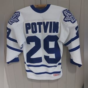 Vintage kids Potvin Maple Leafs jersey